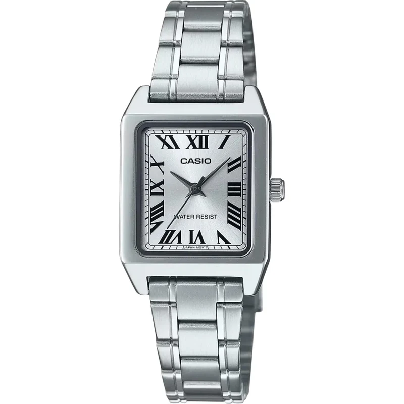 Casio Timeless Collection 22mm Silver Dial Steel Ladies Quartz Watch LTP-B150D-7BEF