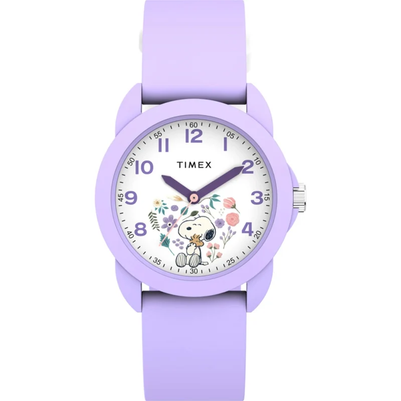 Timex Peanuts 30mm White Dial Silicone Quartz Watch TW2Y51200