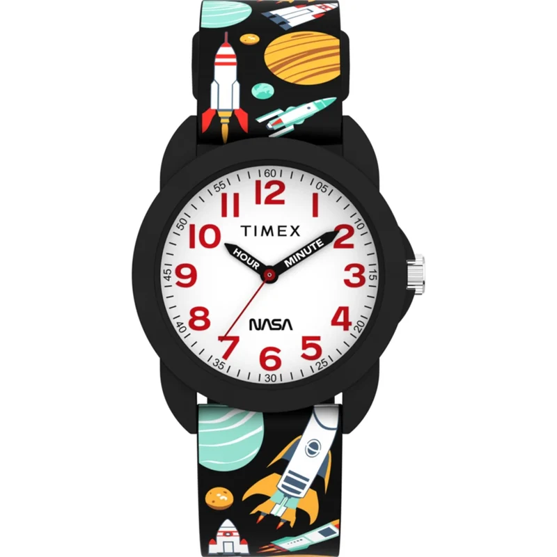 Timex Kids Time 30mm White Dial Silicone Kids Quartz Watch TW2Y59800