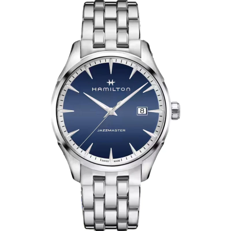 Hamilton Jazzmaster 40mm Blue Dial Steel Mens Quartz Watch H32451141