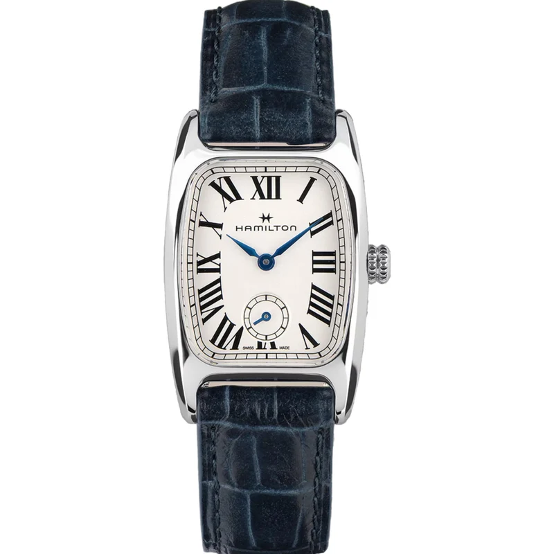 Hamilton American Classic 24mm Small Second White Dial Leather Ladies Quartz Watch H13321611