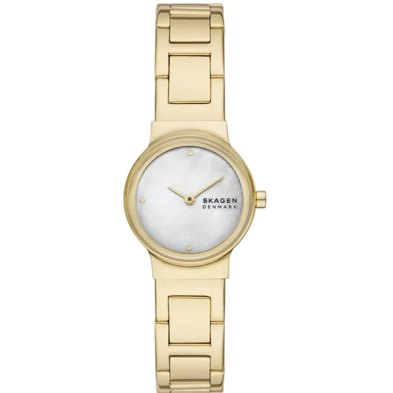 Skagen Freja Lille 26mm White Mother of Pearl Dial Steel Ladies Quartz Watch SKW3167