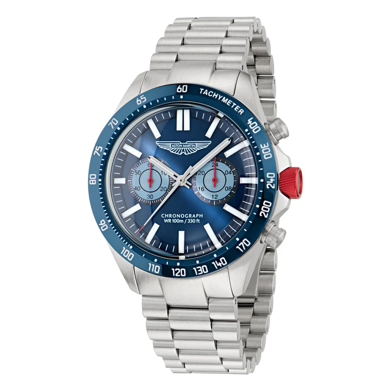 Aston Martin Quartz Chronograph Blue Dial RSST Bracelet Men's Watch MTIS1F503