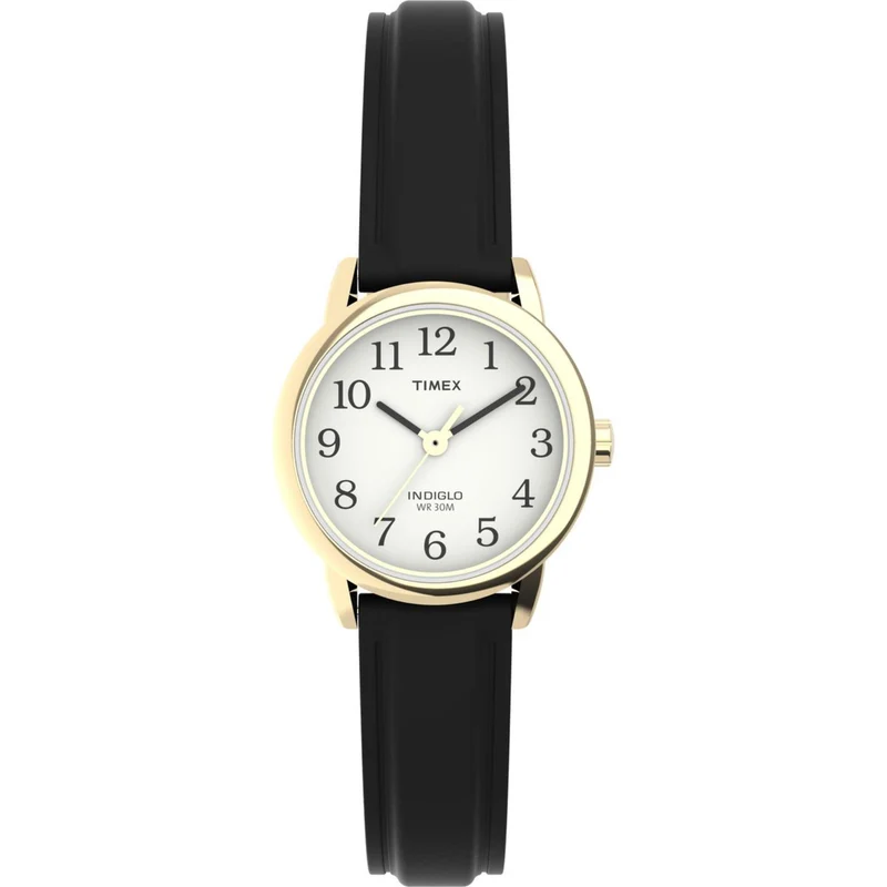 Timex Easy Reader 25mm White Dial Leather Ladies Quartz Watch T20433