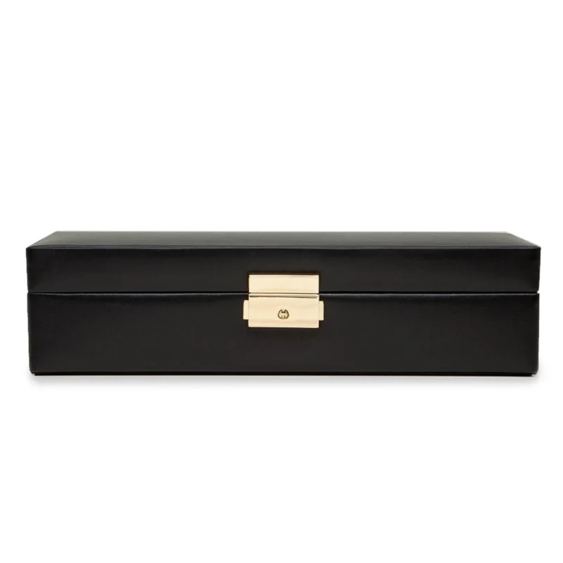WOLF Heritage Safe Deposit Black Leather 280302