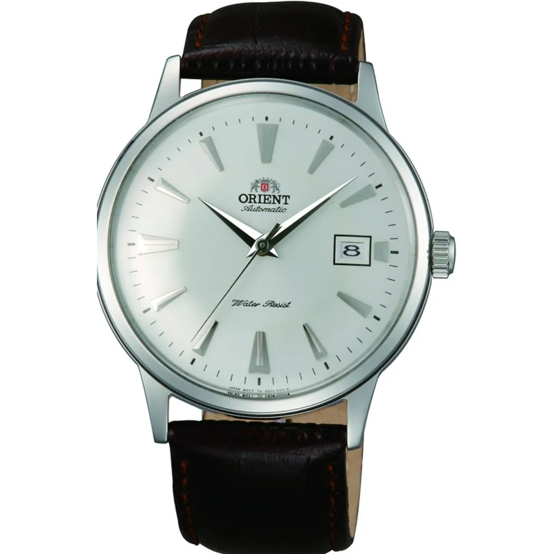 Orient Bambino 40.5mm White Dial Leather Mens Automatic Watch FAC00005W0
