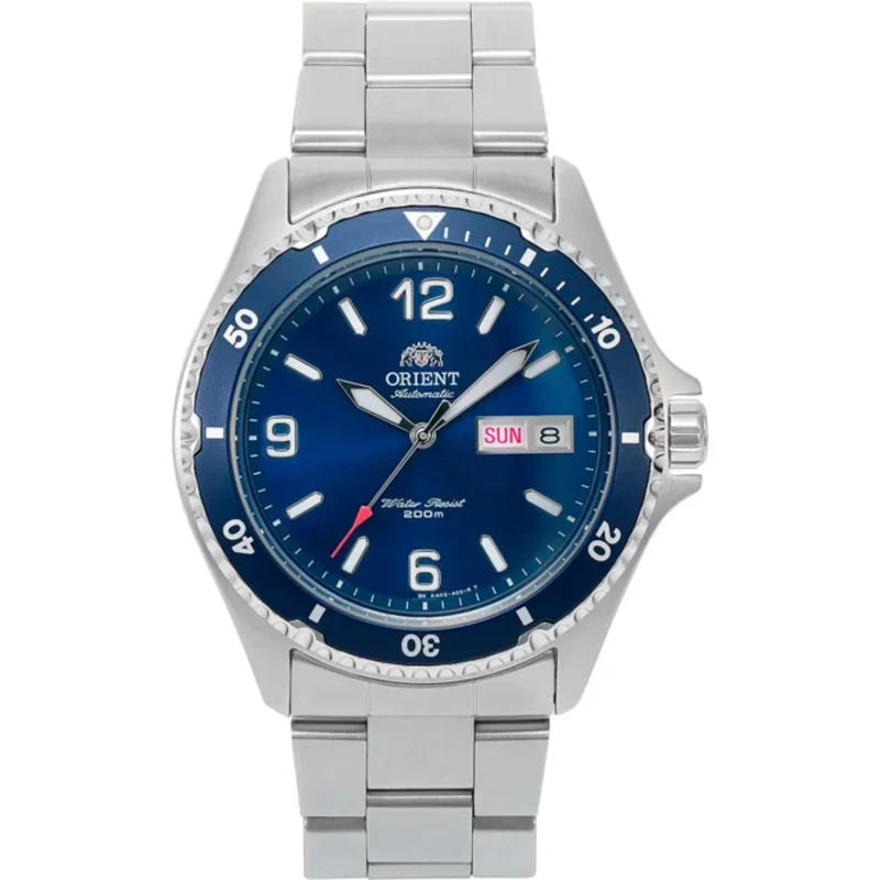 Orient Mako 42mm Blue Dial Steel Mens Automatic Watch TAA02002D9