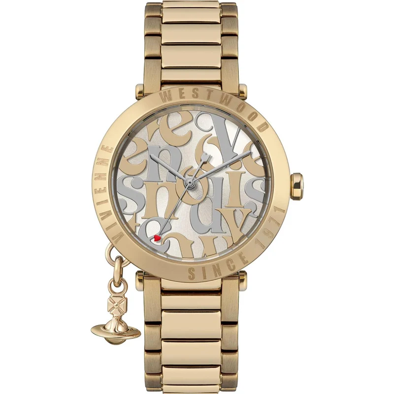 Vivienne Westwood Orb Logomania Champagne Dial Ladies Watch VV315LWGGD
