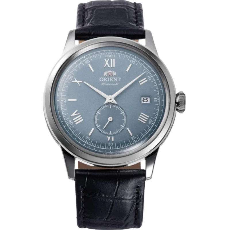 Orient Bambino 38mm Small Seconds Blue Dial Leather Mens Automatic Watch RA-AP0103L30B