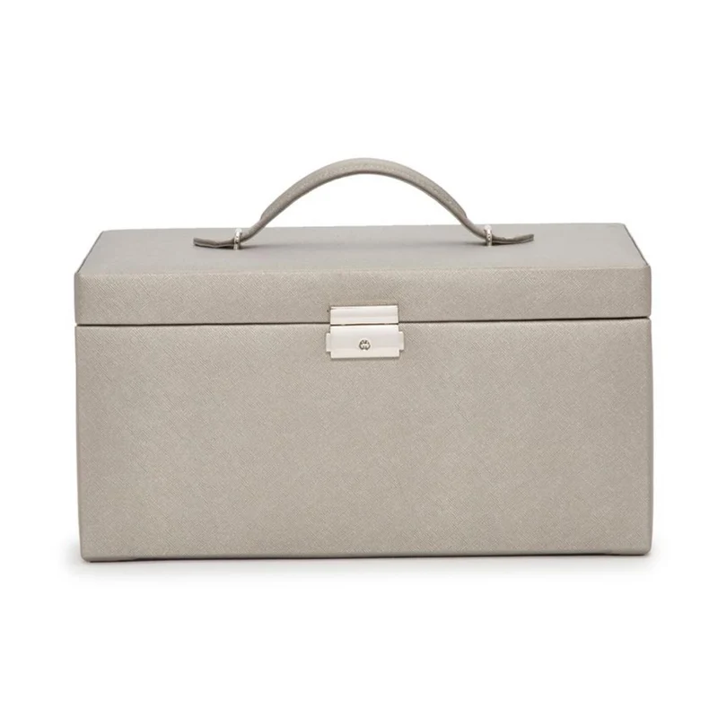 WOLF Heritage Large Jewelry Box Tan Leather 280234