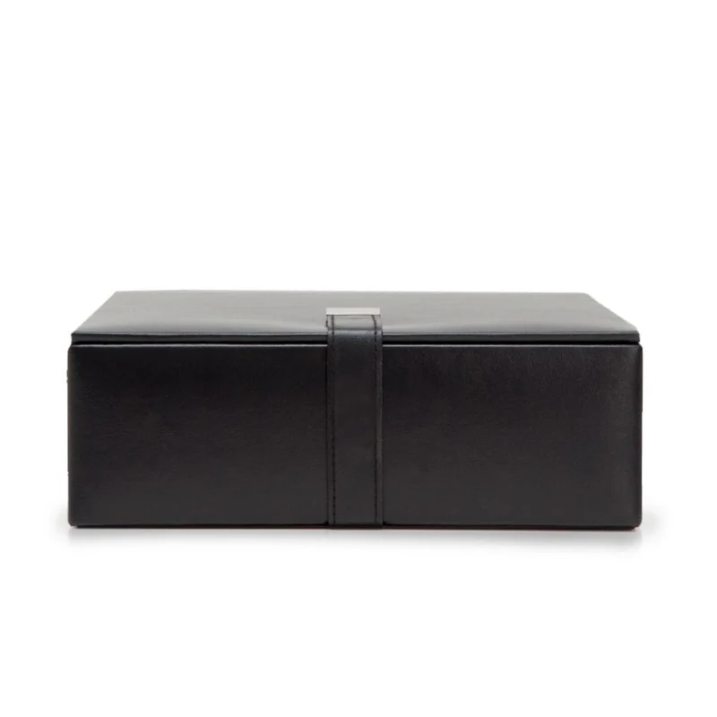 WOLF Heritage Large Valet Case Black Leather 290702