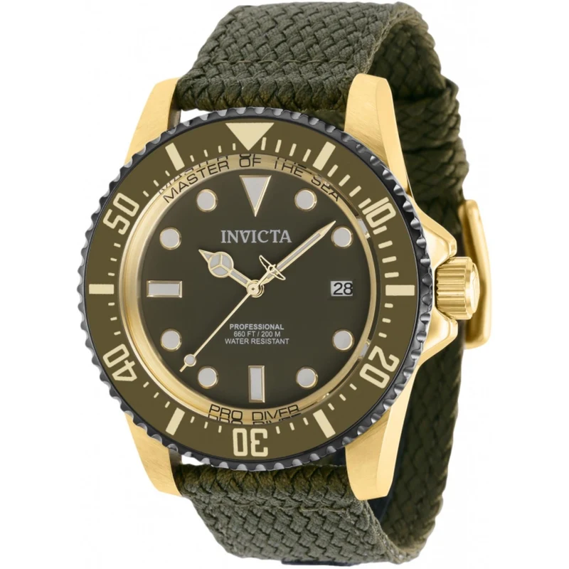 Invicta Pro Diver Automatic Green Dial Polyester Strap Men's Watch 38240