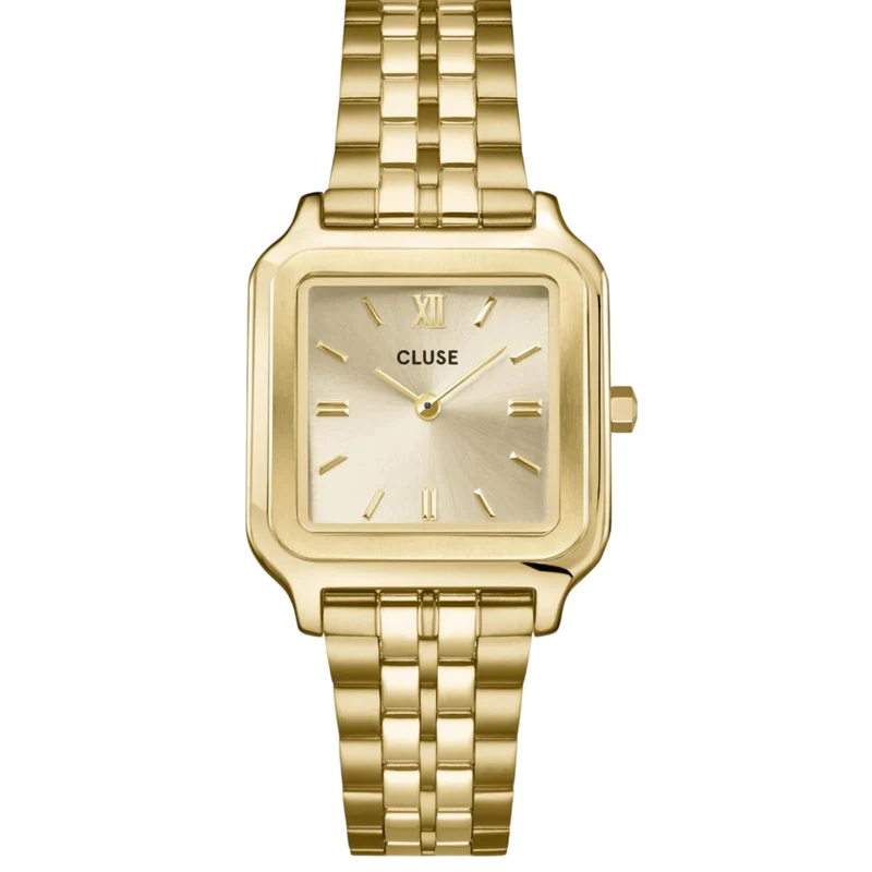 CLUSE Gracieuse Quartz Gold Dial Steel Strap Women's Watch CW11902