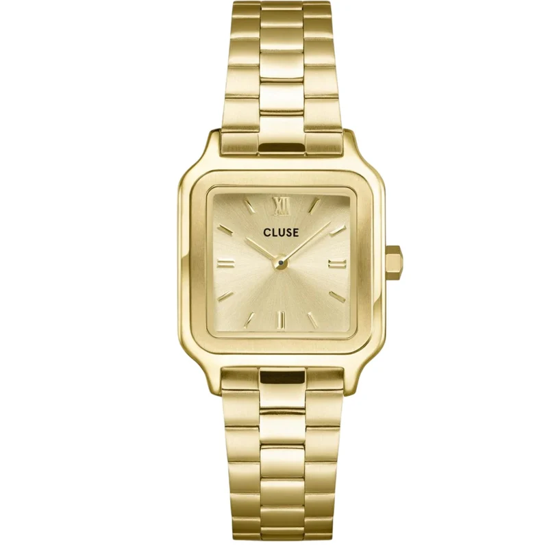 CLUSE Gracieuse Petite Quartz Gold Dial Steel Strap Women's Watch CW11802