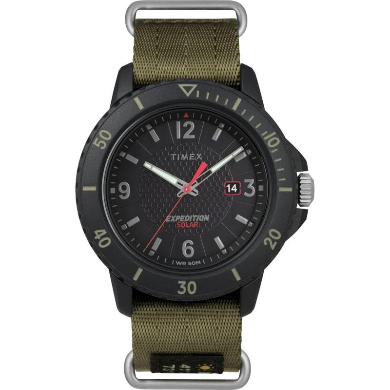 Timex Expedition 44mm Black Dial Fabric Mens Quartz Watch TW4B14500
