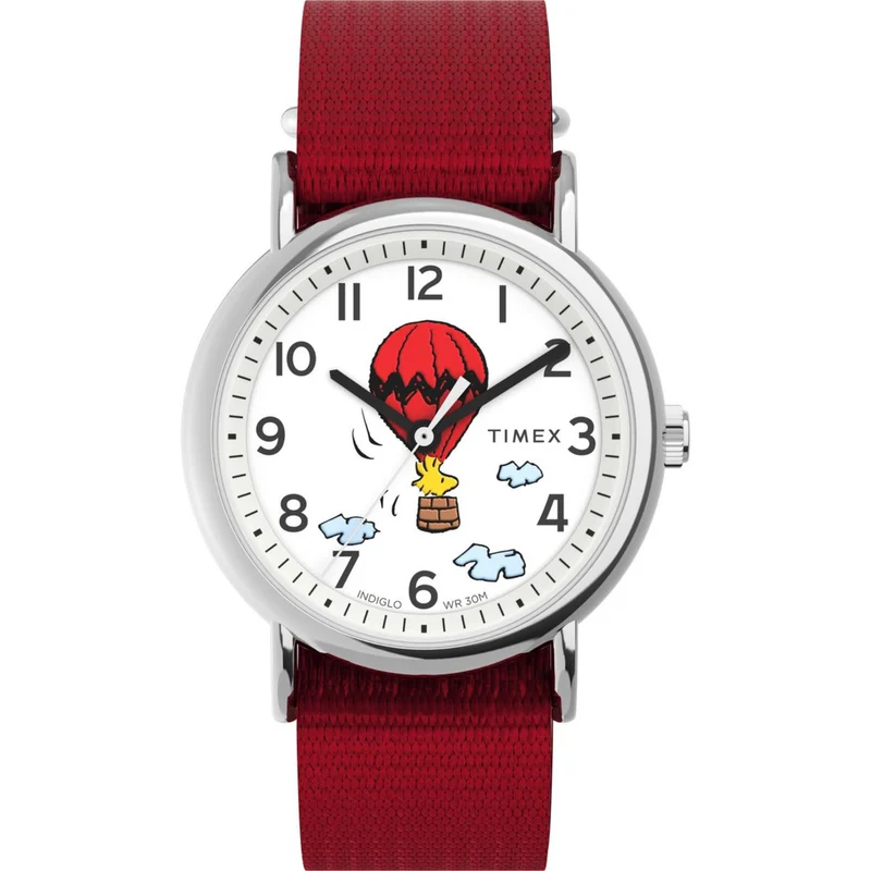 Timex Weekender 38mm White Dial Fabric Quartz Watch TW2Y11700
