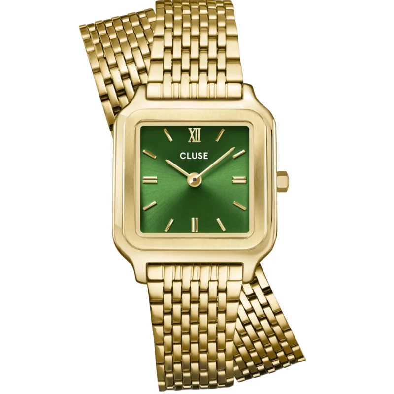 CLUSE Gracieuse Petite Quartz Green Dial Steel Strap Women's Watch CW11811