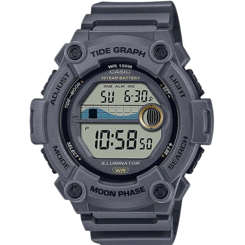Casio Tide Graph Moon Phase Digital Resin Strap Men's Watch WS-1300H-8AVEF