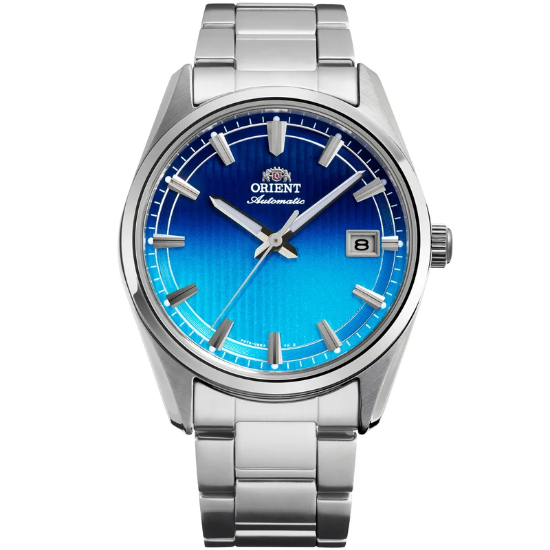 Orient Stretto 38.5mm Date Limited Edition Seasonal Blue Dial Steel Automatic Watch RA-AC0R09L30B