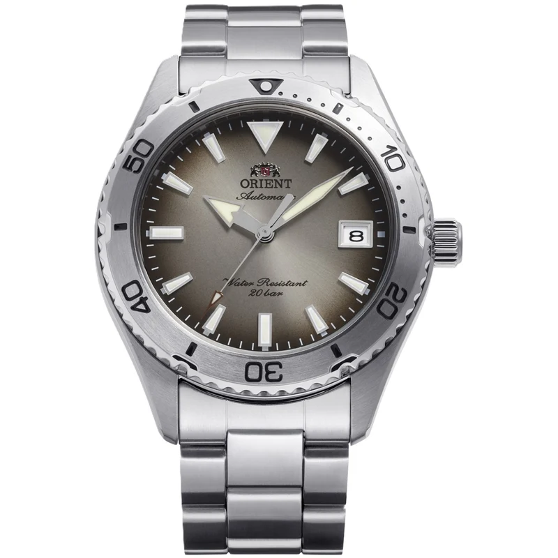 Orient Mako 40mm Limited Release Grey Dial Steel Mens Automatic Watch RA-AC0Q16N30B