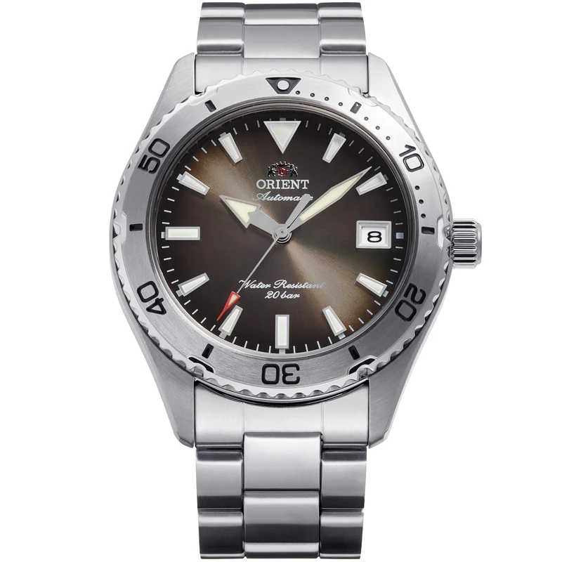 Orient Mako 40mm Limited Release Brown Dial Steel Mens Automatic Watch RA-AC0Q15Y30B