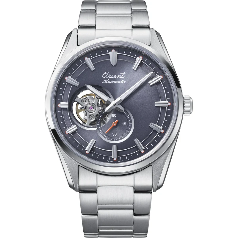 Orient Stretto 41mm Semi Skeleton 75th Anniversary Limited Edition Grey Steel Mens Automatic Watch RA-AR0012N30B