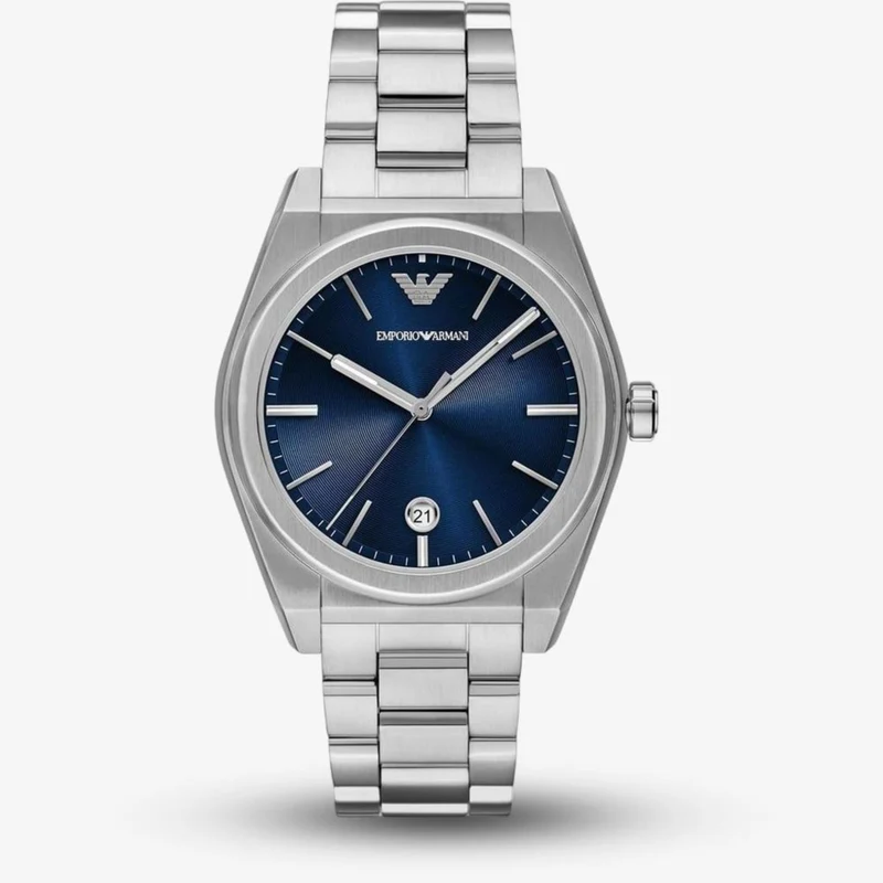Emporio Armani Federico 41mm Blue Dial Steel Mens Quartz Watch AR11620