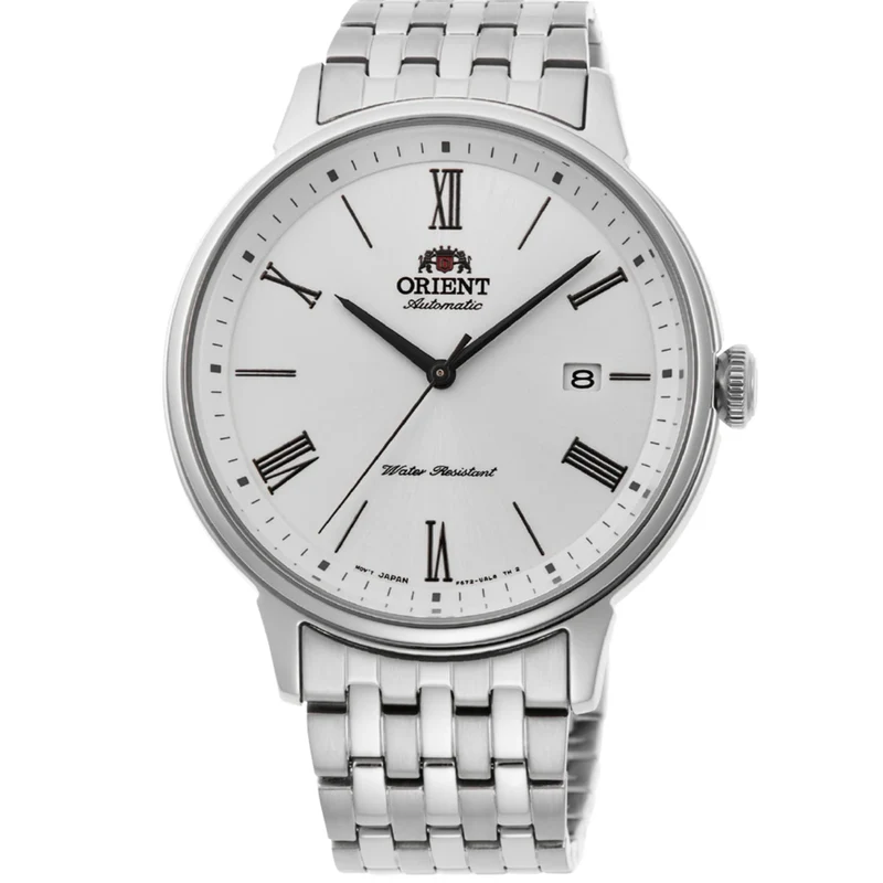 Orient Contemporary 42mm Silver Dial Steel Mens Automatic Watch RA-AC0J04S10B