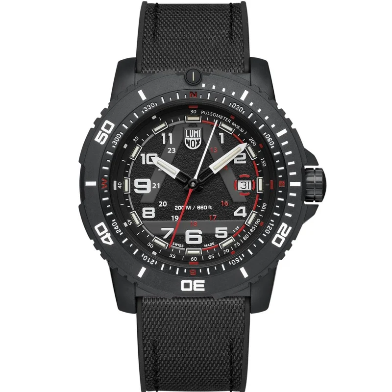 Luminox ICE-SAR 45mm Black Dial Rubber with Textile Mens Quartz Watch XL.1081