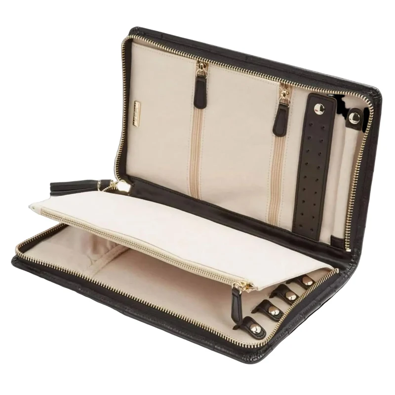 WOLF Caroline Large Black Jewellery Portfolio 324071