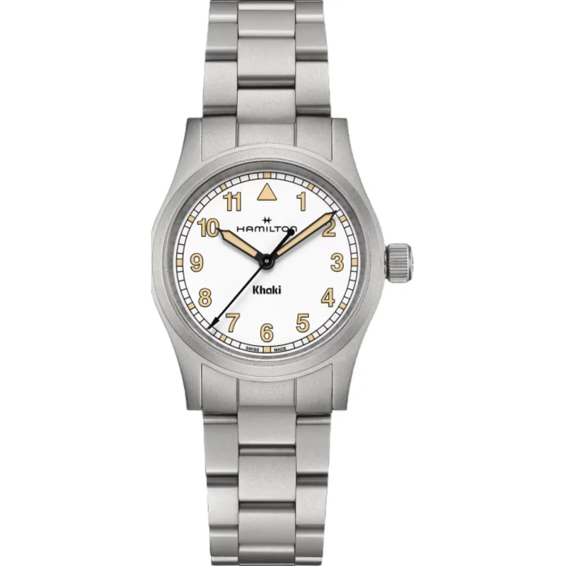 Hamilton Khaki Field 33mm White Dial Steel Ladies Quartz Watch H69301110