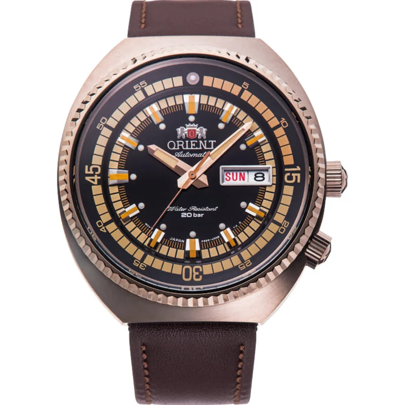Orient Neo 43.5mm Black Dial Leather Mens Automatic Watch RA-AA0E06B39B