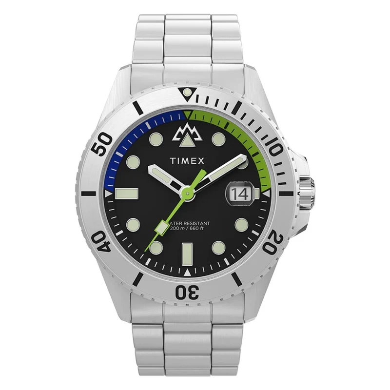 Timex Expedition 43mm Black Dial Steel Mens Quartz Watch TW2W41900