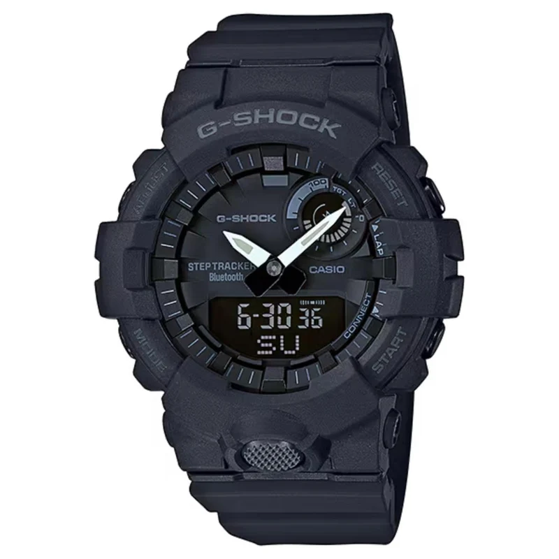 Casio G-Shock Bluetooth Digi-Analogue Black Dial Resin Strap Men's Watch GBA-800-1AER