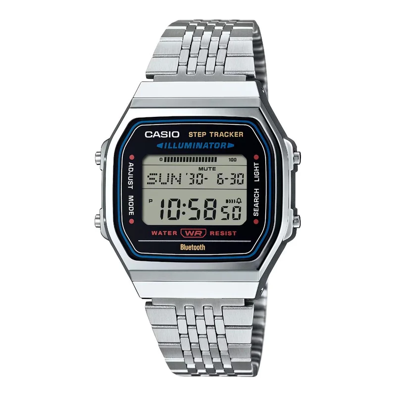 Casio Vintage Quartz Digital Steel Strap Watch ABL-100WE-1AEF