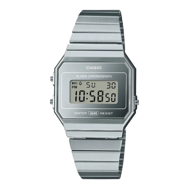 Casio Vintage Quartz Digital Steel Strap Watch A700WEV-7AEF