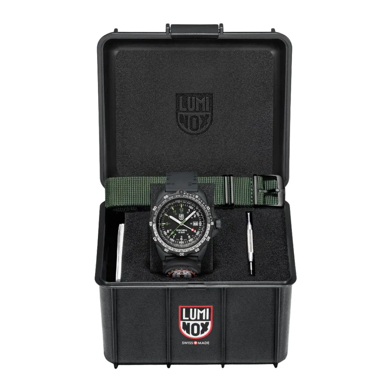 Luminox Recon 46mm Black Dial Rubber Mens Quartz Watch XL.8837.SET