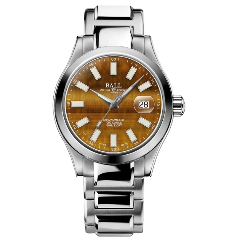 Ball Engineer III BRIGHT PATH 40mm Tigerite Dial Steel Mens Automatic Watch NM9026C-S50CJ-YTE