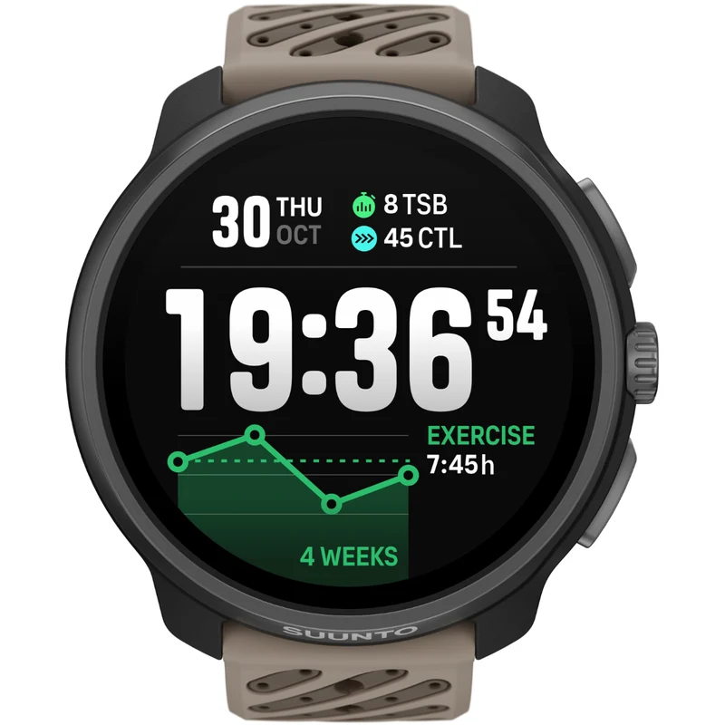 Suunto Race 2 Titanium Trail AMOLED Digital Silicone Smart Fitness Watch SS051203000