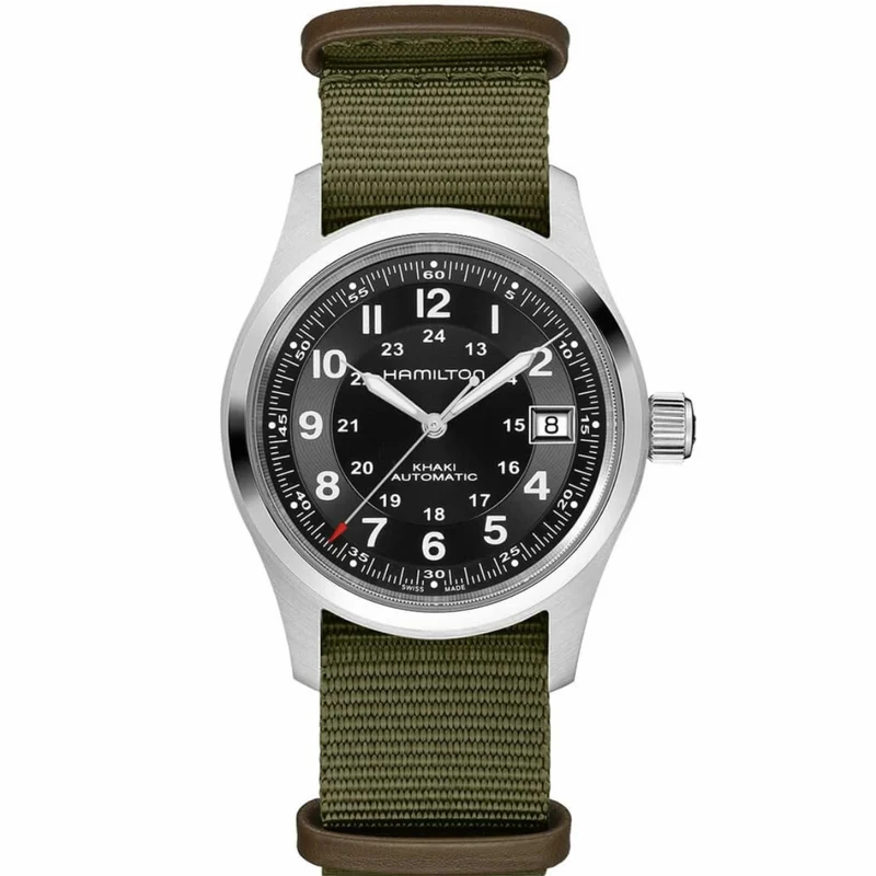 Hamilton Khaki Field 38mm Call of Duty Special Edition Black Dial NATO Mens Automatic Watch H70475930