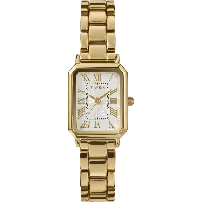 Timex Dress 21mm White Dial Steel Ladies Quartz Watch TW2Y01200