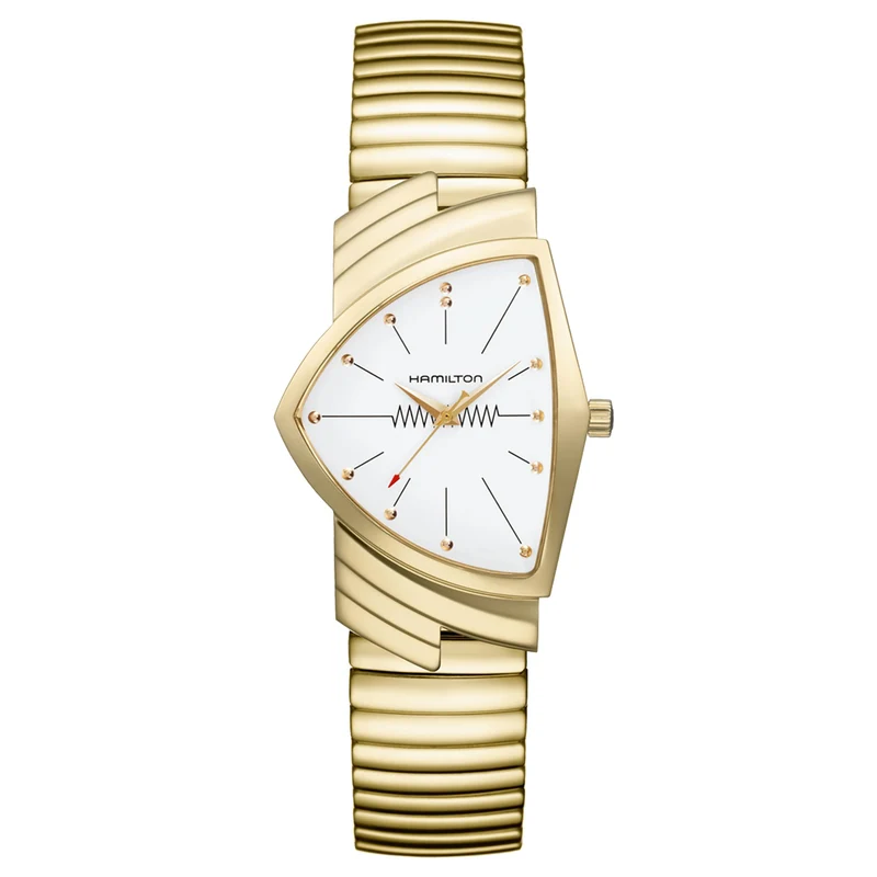 Hamilton Ventura 32mm White Dial Steel Ladies Quartz Watch H2430111