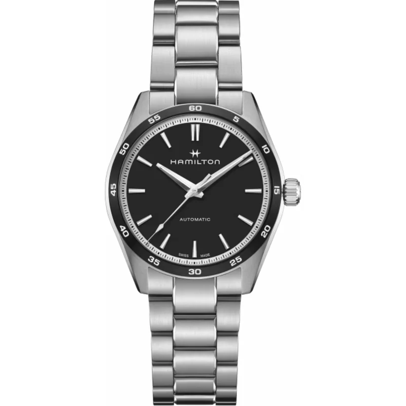 Hamilton Jazzmaster 38mm Black Dial Steel Mens Automatic Watch H36205130