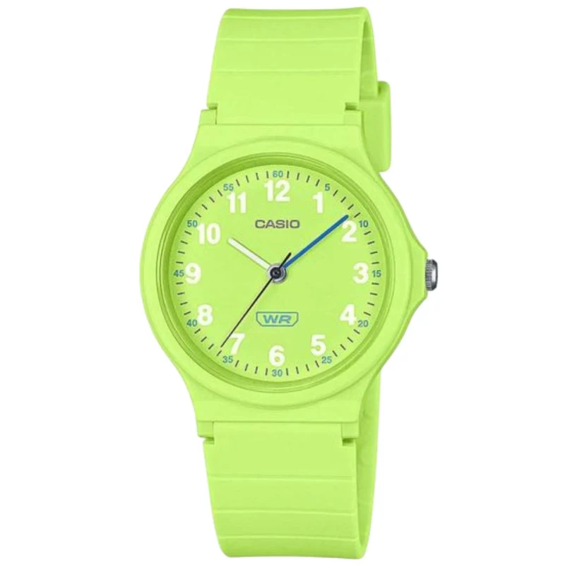Casio POP Green Dial Resin Strap Women's Watch LQ-24B-3BEF