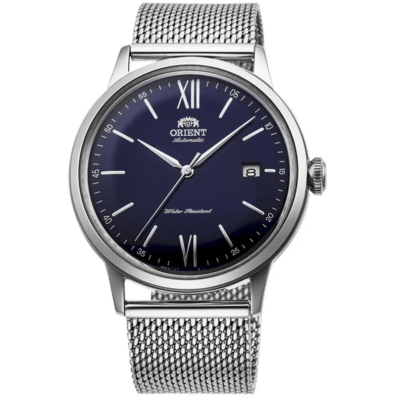 Orient Bambino 40.5mm Blue Dial Steel Mens Automatic Watch RA-AC0019L30B