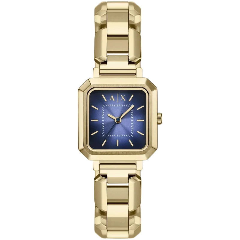 Armani Exchange Leila 27mm Blue Dial Steel Ladies Quartz Watch AX5735