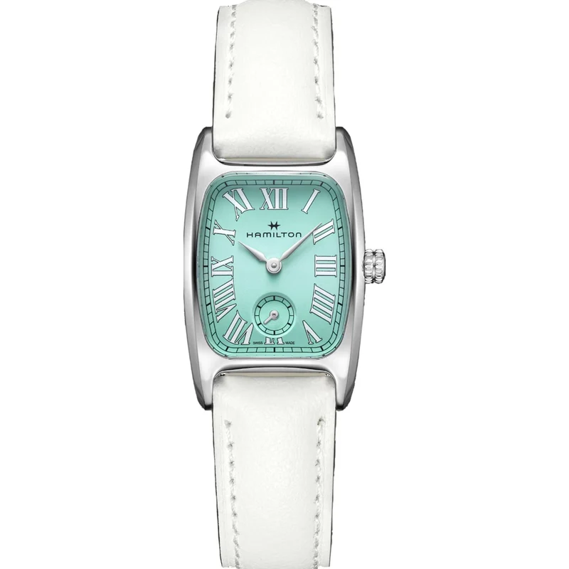 Hamilton American Classic 24mm Small Second Green Dial Leather Ladies Quartz Watch H13321861