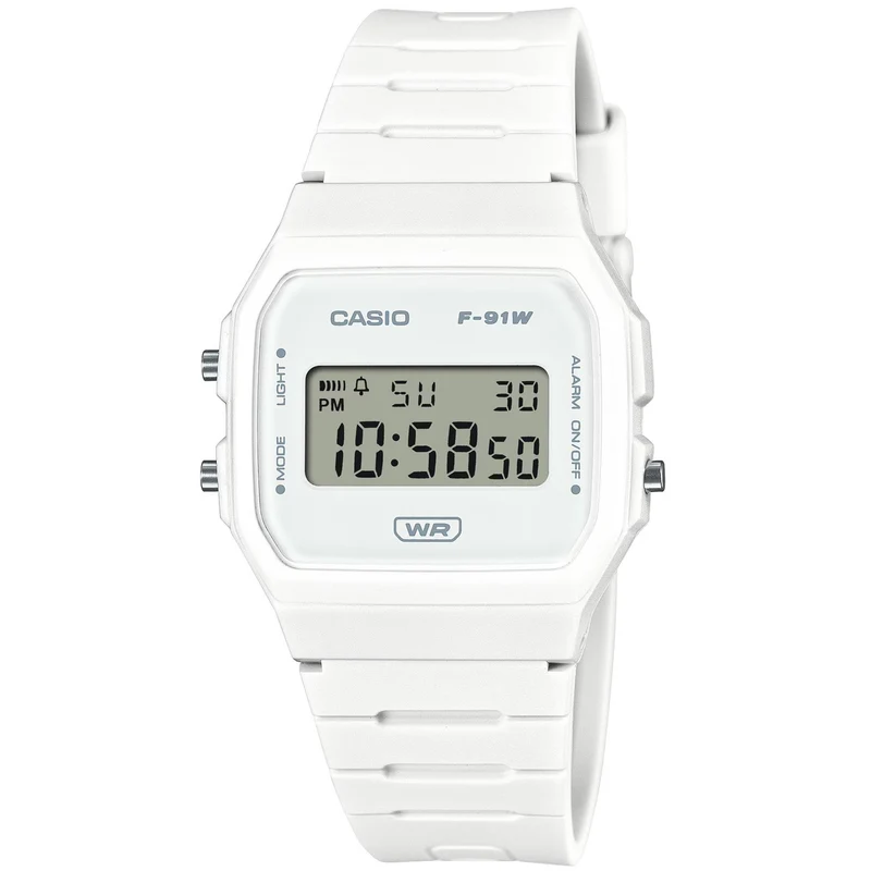 Casio Vintage Quartz Digital Resin Strap Watch F-91WB-7AEF