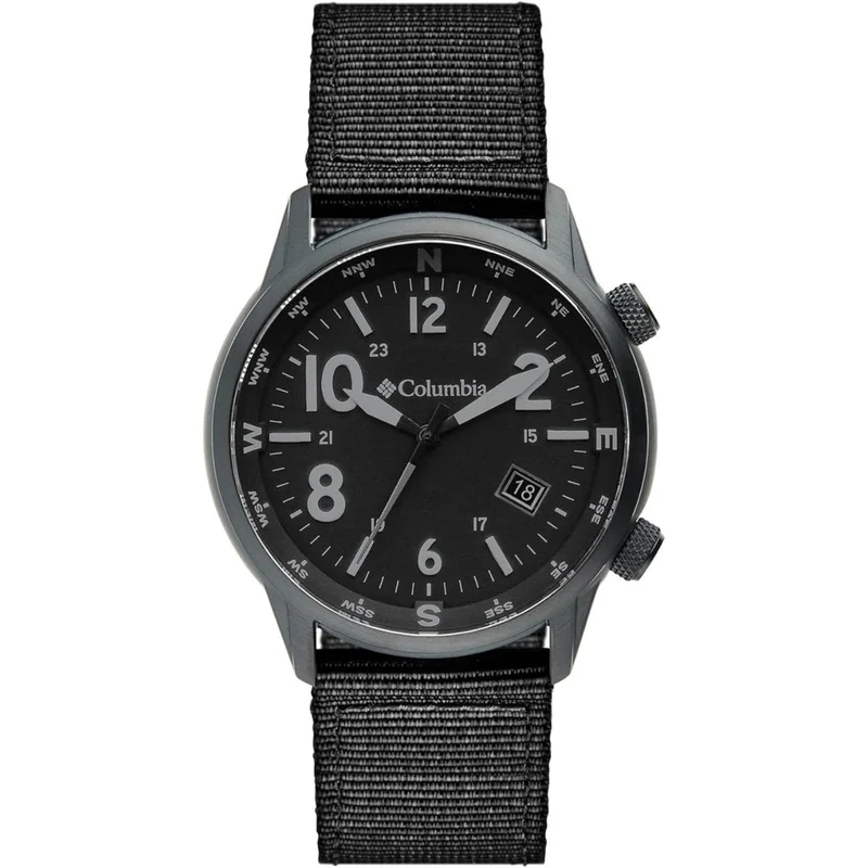 Columbia Outbacker Quartz Black Dial Black Nylon Strap Men's Watch CSC01-004