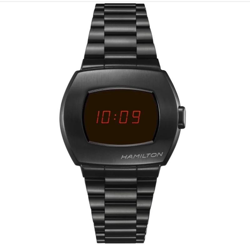 Hamilton American Classic 41mm PSR Digital Steel Mens Quartz Watch H52404130